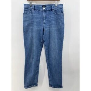 Ann Taylor Factory Jeans WOMENS SZ 8 Blue Skinny Medium Wash Casual Denim Pants